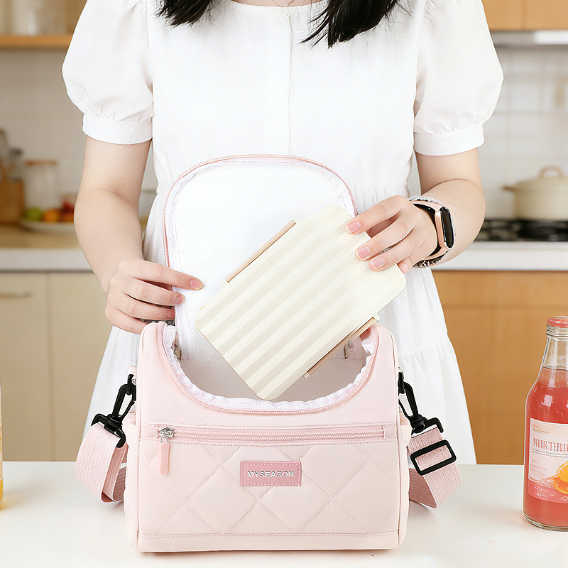 Bolsa de aislamiento térmico portátil de alto valor de cara para llevar comida al trabajo y la escuela, bolsa de almuerzo, bolsa de bento, bolsa de explosión transfronteriza, bolsa de dulces