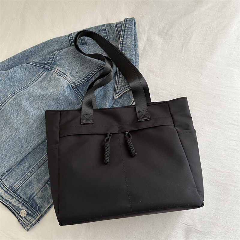 2024 nuevo bolso de tela de gran capacidad para mujeres extranjeras bolso de lona de moda red de nicho de alta calidad bolso de hombro