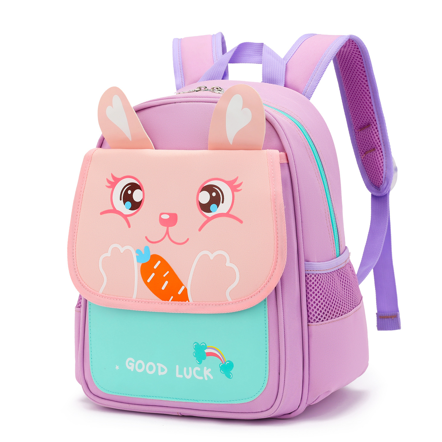 Ligero lindo niños y niñas reducción de la Carga Protección de la columna vertebral Generación de pelo Natural Fish nueva mochila infantil kindergarten (Bao Xiaobao)