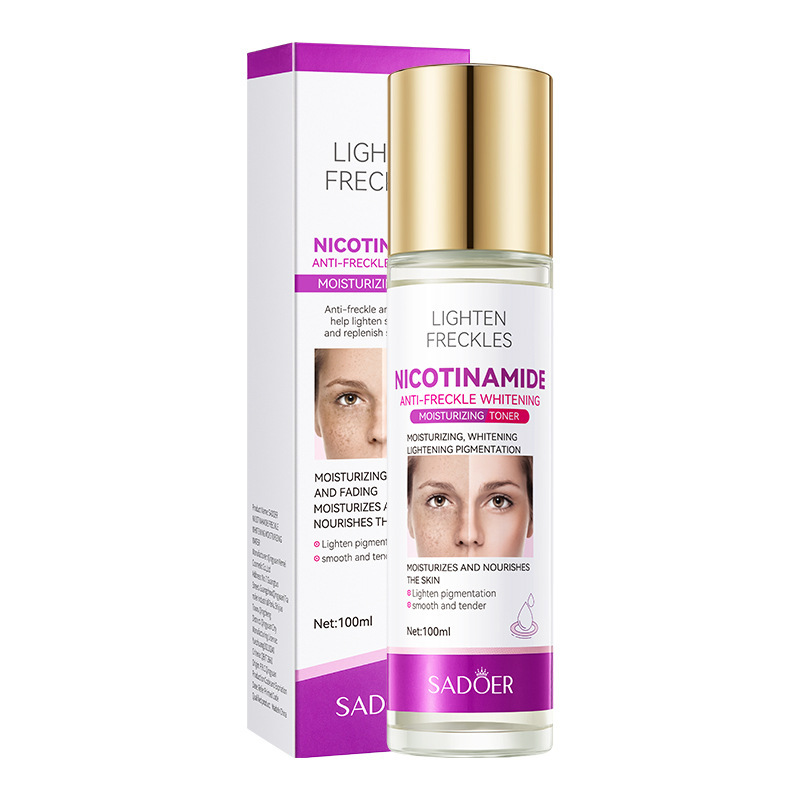Todo en inglés SADOER nicotinamida blanqueamiento y pecas kit hidratante para aclarar el tono de la piel comercio exterior transfronterizo al por mayor