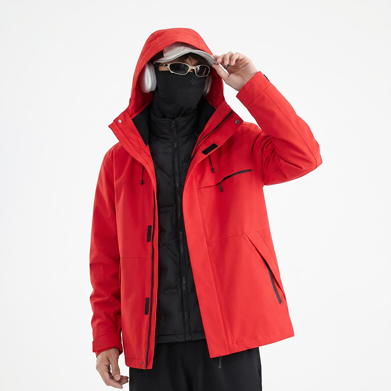 Outdoor down jacket for men 2026 new model, three-in-one with duck down lining, two-piece detachable thickened jacket for women Outdoor down jacket for men 2026 new model, three-in-one with duck down lining, two-piece detachable thickened jacket for women