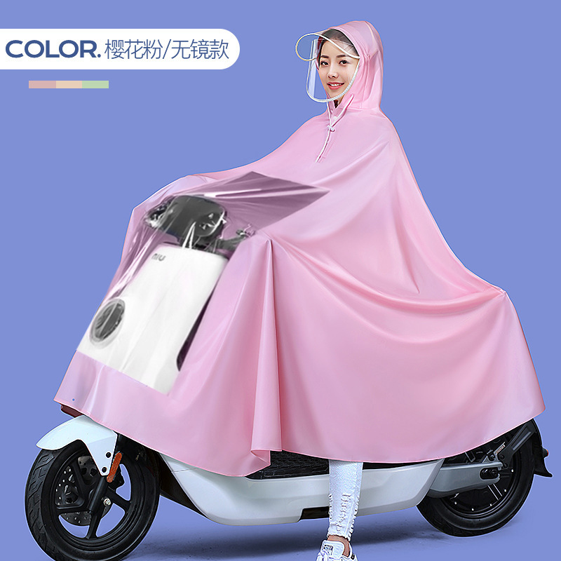 Raincoat motor eléctrico mayorista engrosado alargado raincoat bicicletas batería de adultos raincoat motocicleta doble raincoat