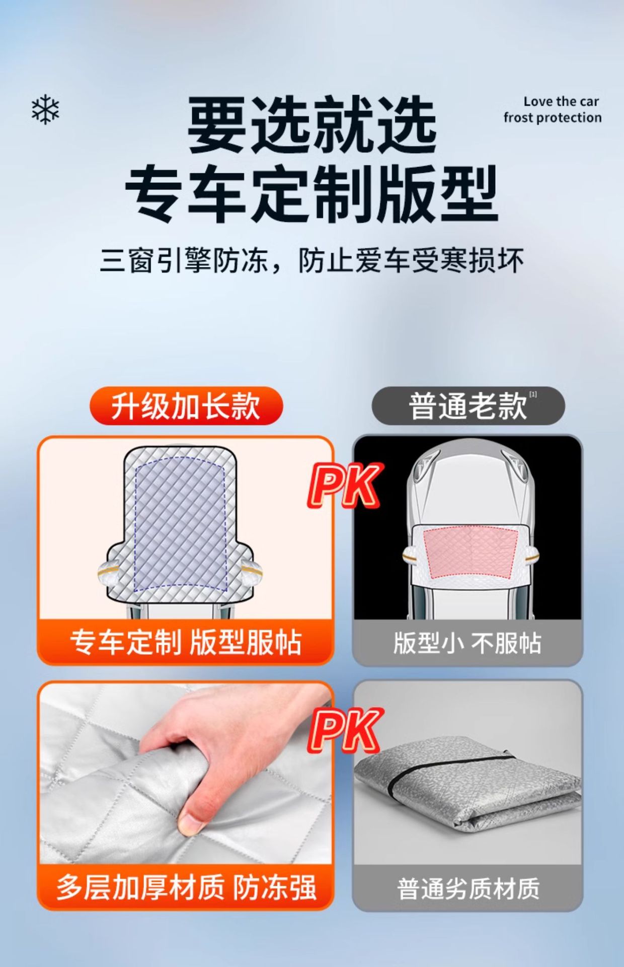 Suitable for Citroen C5 Tianyi C6 Versailles C5X Senna C4 Car Cover C2 Car Half Cover Snow Shield
