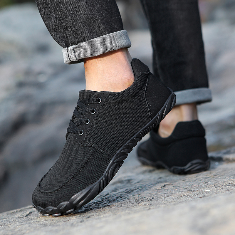 New Cross-border European American Lace-up Casual Men's Shoes, Trendy Large-size Breathable Fly-knit Loafers, Hiking_vogvips.com