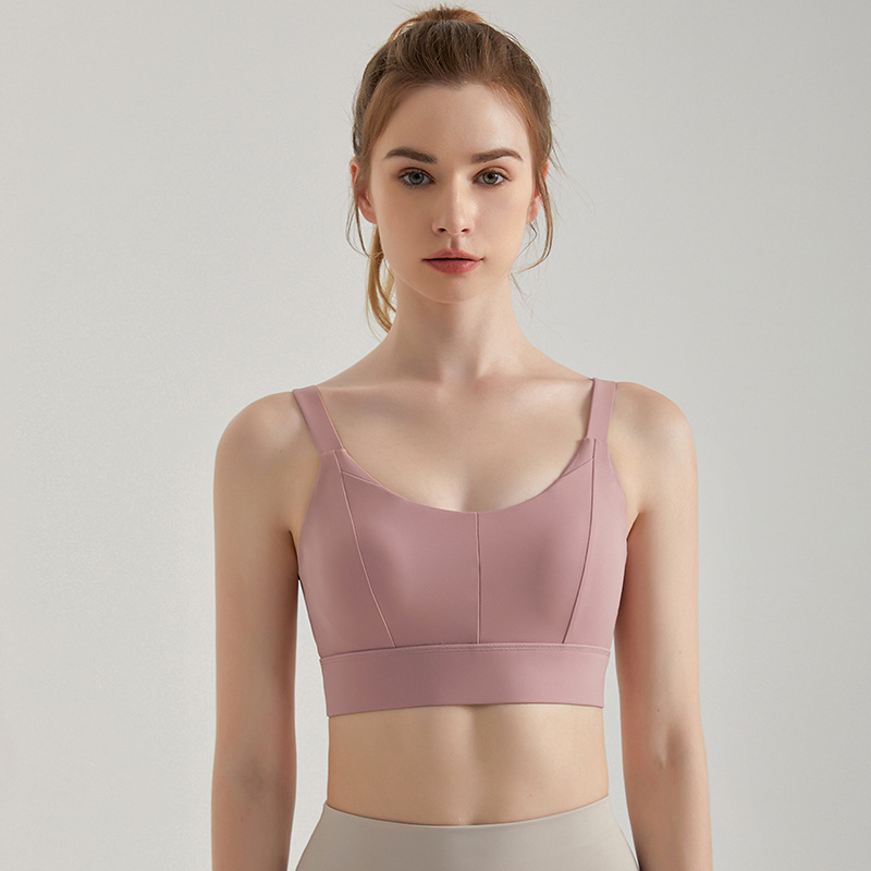 Wiman ropa interior deportiva femenina a prueba de choque correr alta intensidad ropa exterior hermosa espalda reunida delgada chaleco de yoga de una taza