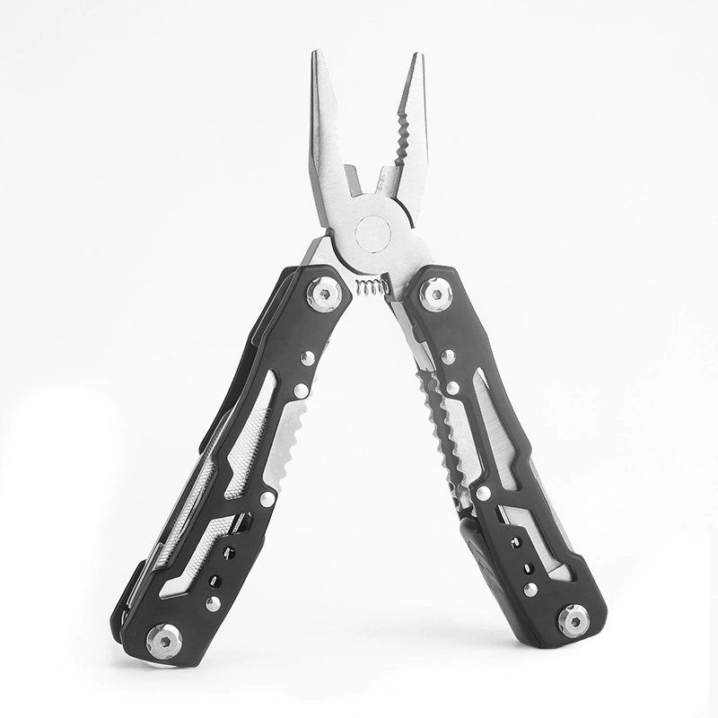 Multi-Tool Folding Pliers, Locking Portable Combination Knife, Stainless Steel, Compact