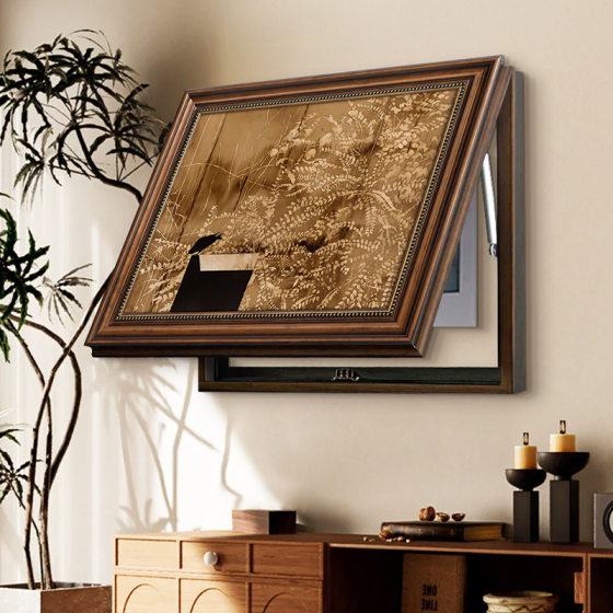 French Middle Style Living Room Electric Watch Box Decorative Painting Restaurant Hallway Retro Distribution Box Push-Pull Power Box Hanging Painting
