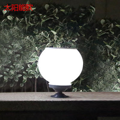 Luz de techo de pilar de puerta solar al aire libre, luz de pared, iluminación de jardín de villa de parque, luz de pilar de pilar de pared comunitaria