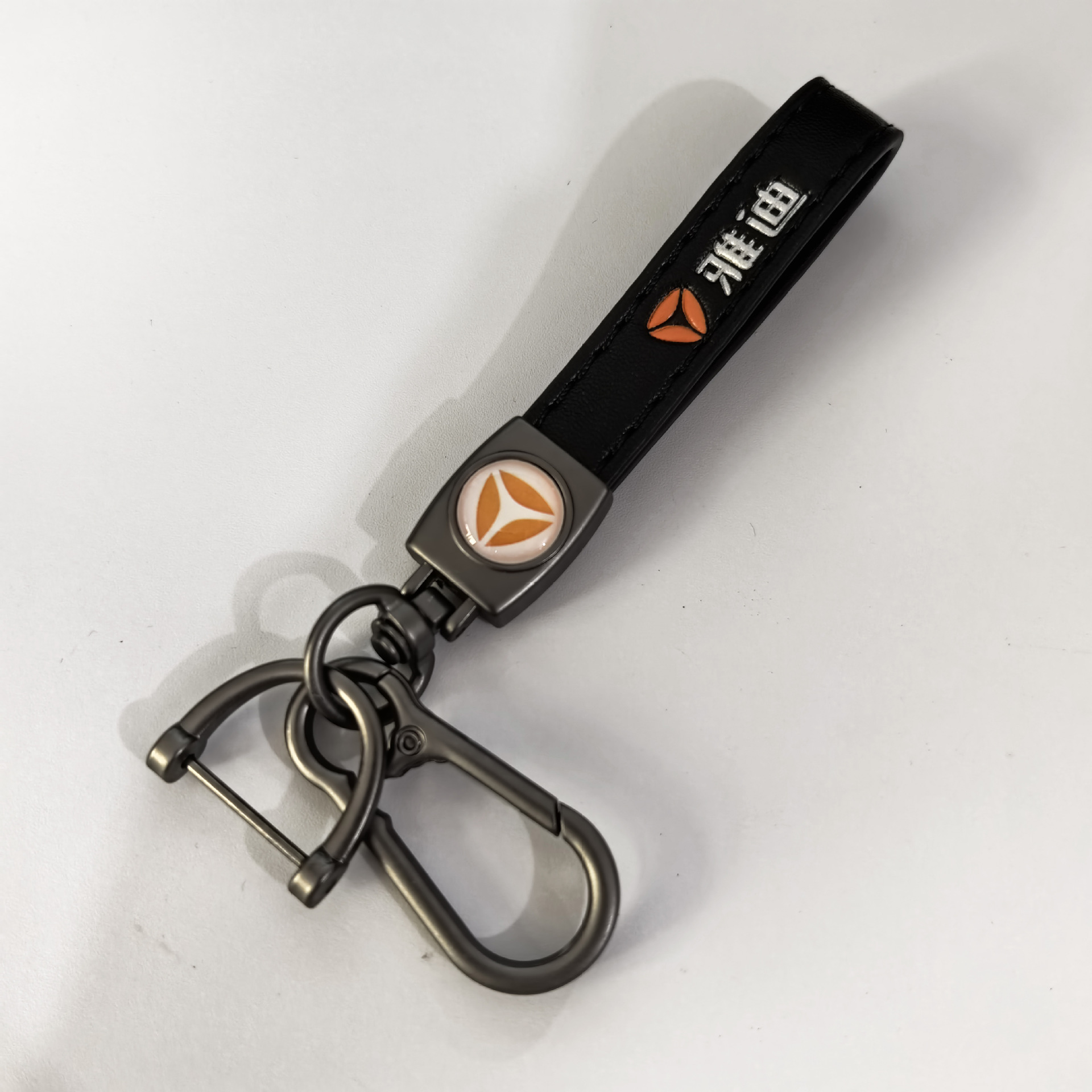 Keychain de piel de cordero transfronteriza logotipo de automóvil llavero de negocios hombre llavero colgante fábrica al por mayor