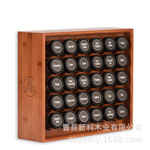 定制跨境大容量竹木香料架厨房调味品置物架可悬挂适用台面收纳