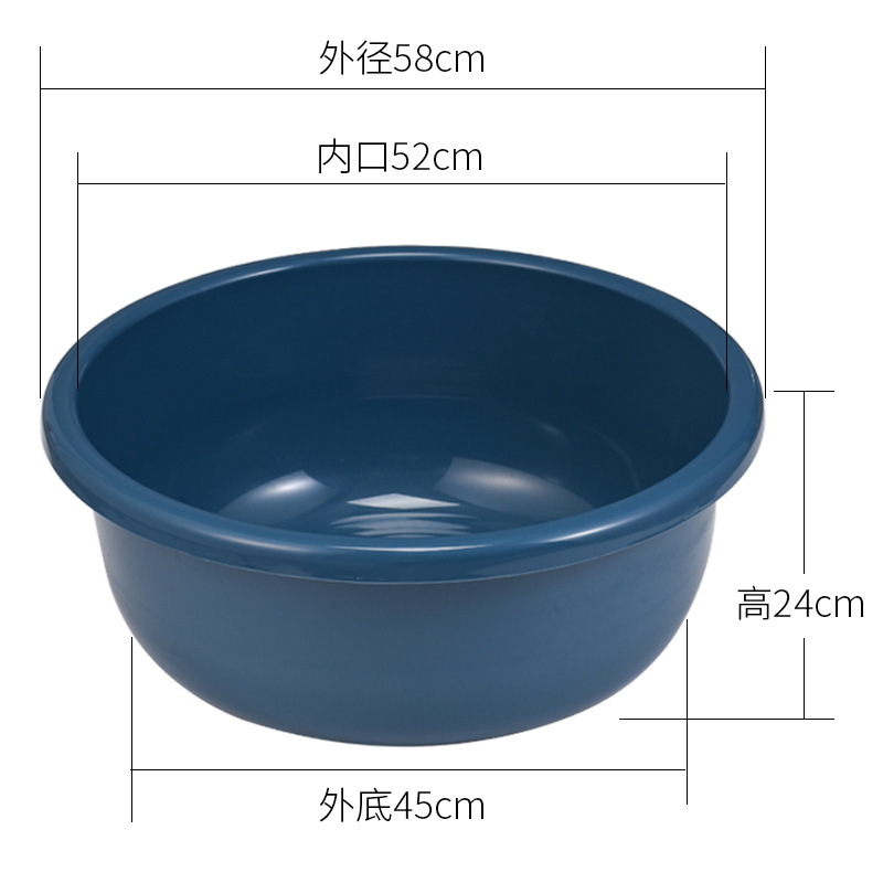 lavabo doméstico grande profundizar gran lavabo redondo bebé lavabo infantil lavabo de plástico grueso duradero