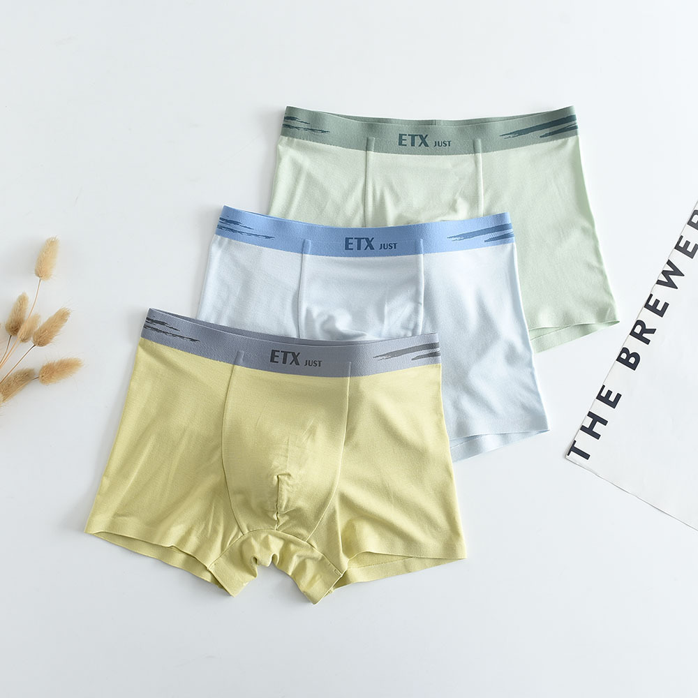 ETX JUST Boys' Underwear Class A Modal Fiber Traceless Boxer Boys' Shorts Boys' Underwear