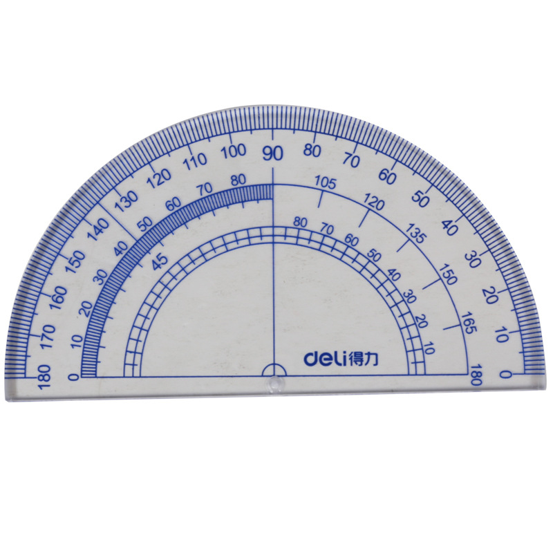 Getis 9597 Student Set Ruler 15cm Student Exam Drawing Ruler Wave Edge Straight Ruler Triangle Ruler Protractor
