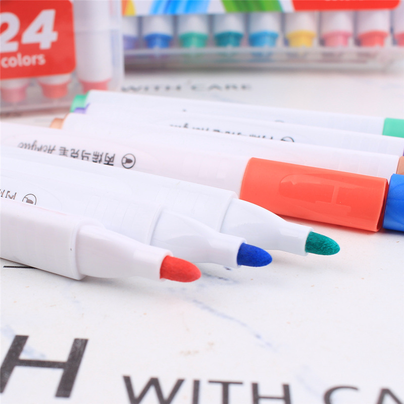 Marcador de acrílico impermeable apilable niños traje acuarela pluma tela cerámica madera piedra graffiti marcador