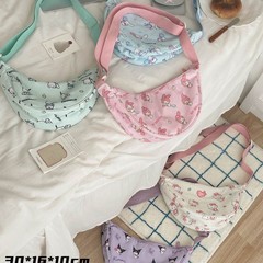 サンリオ正規版授権日韓プリントギョーザ斜め掛けバッグクロミーハンドバッグ学生少女収納袋