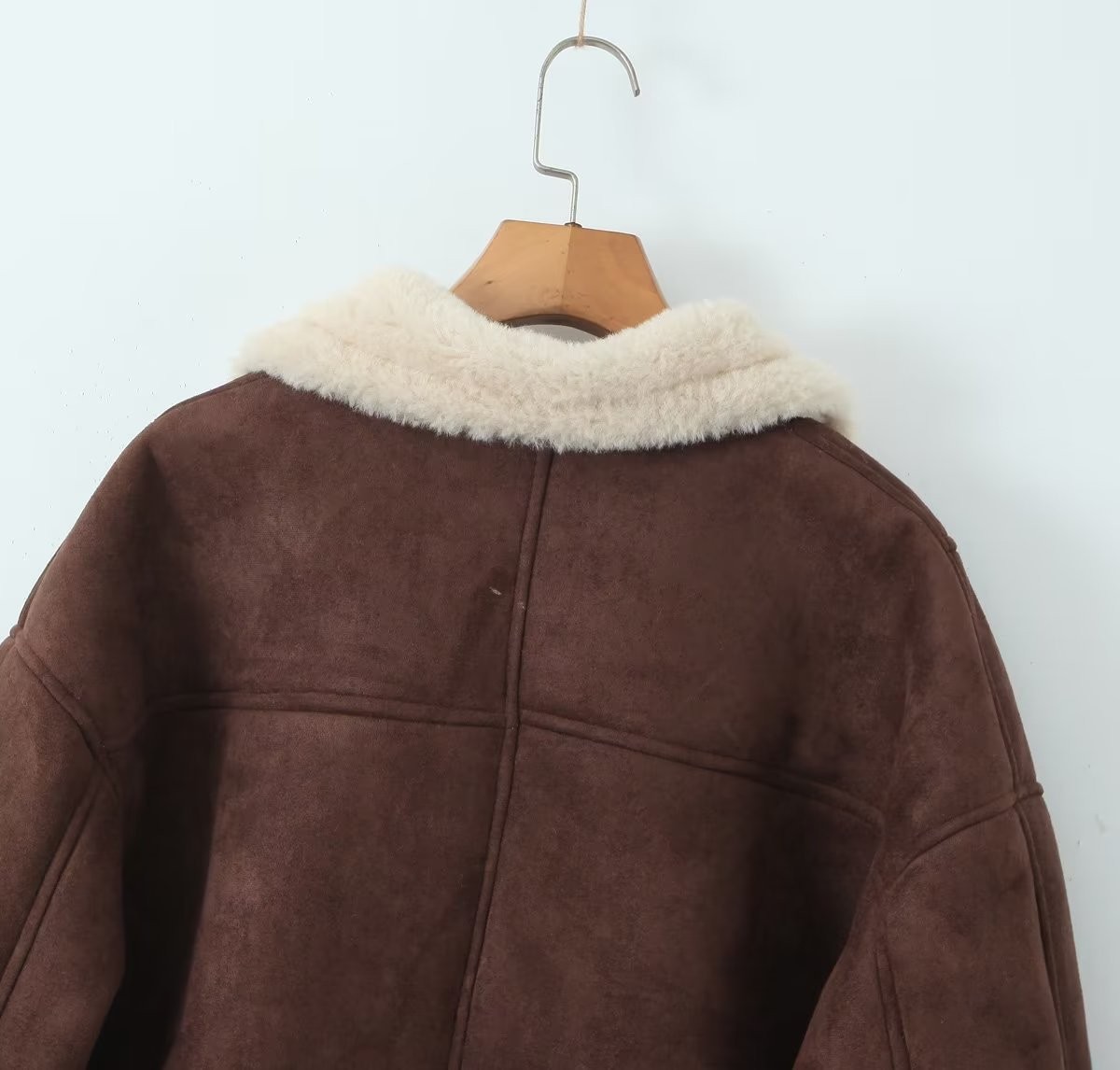 Damenjacke Mit Lammfelloptik Für Den Herbst Und Den Winter_voghion.com