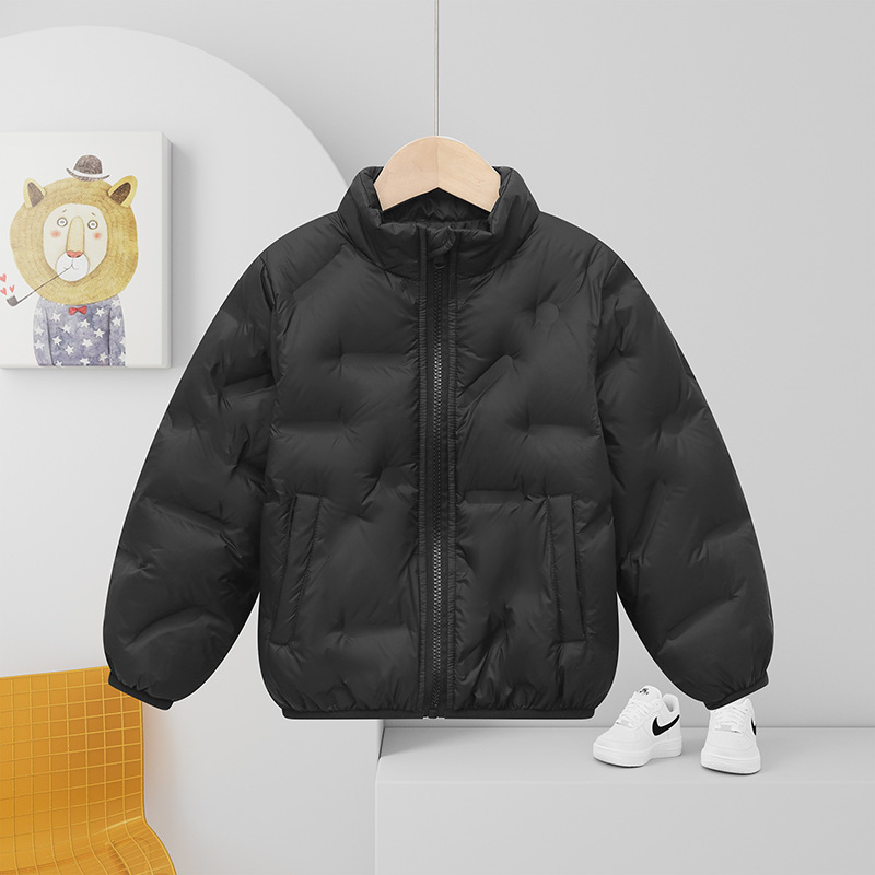 90% White Duck Down Children's Down Jacket, 2026 Winter New Style, Short, Lightweight, Warm Outerwear for Toddlers and Babies