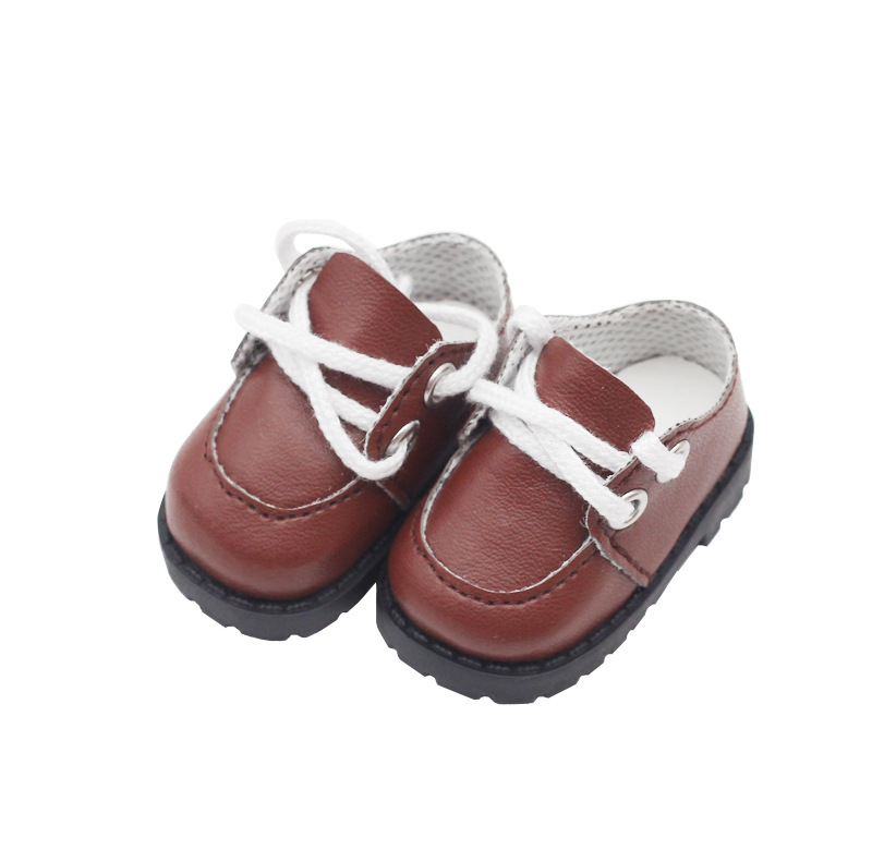 20cm muñeca de algodón EXO muñeca zapatos de juguete Milu zapatos de cuero mocasines estudiante zapatos uniformes 5,5*2,6 cm