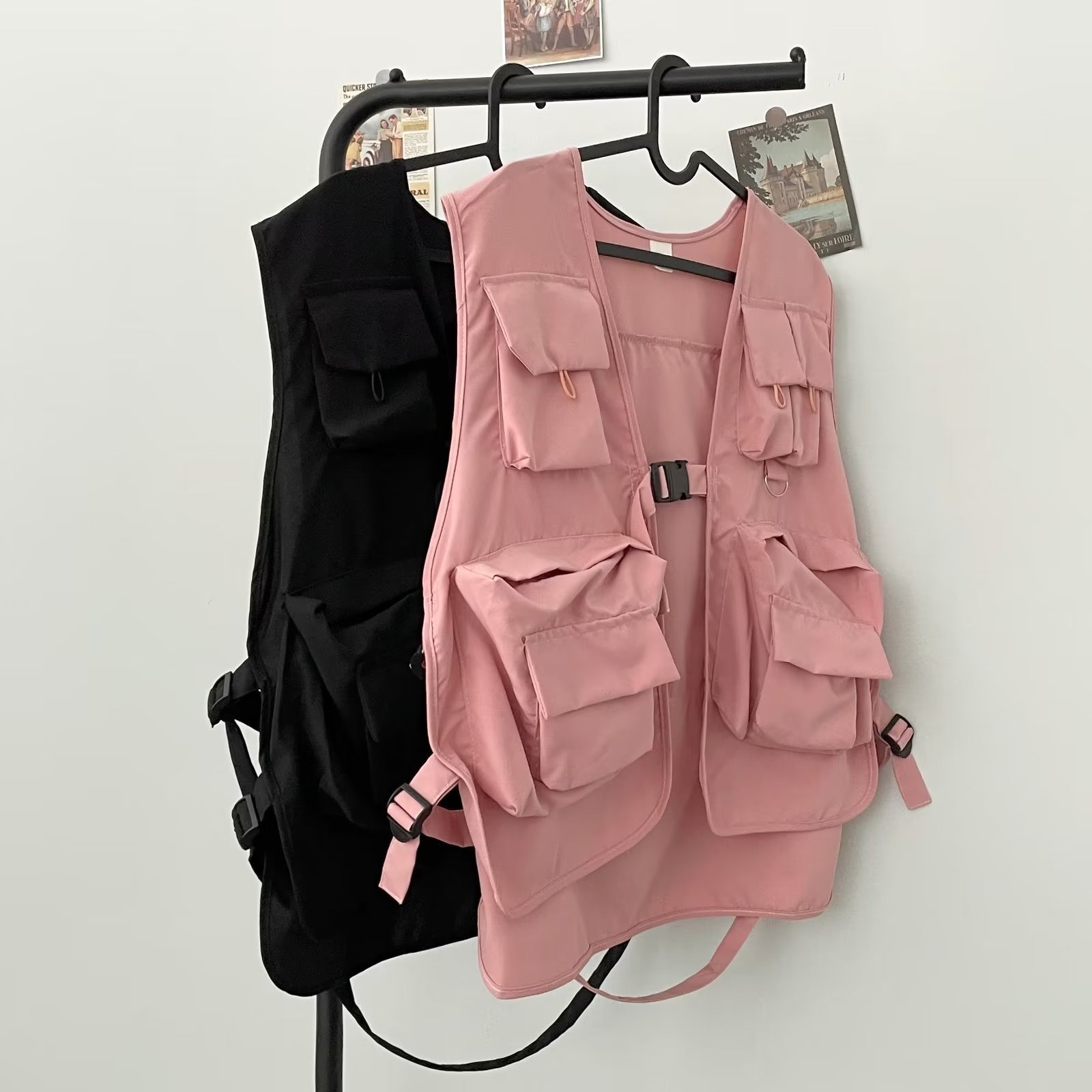Japanese fuchsia nurse uniform for men and women