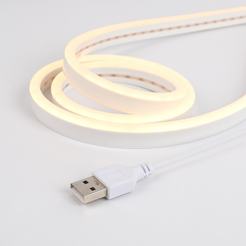 Luz de interfaz USB con barra de luz de ambiente LED carga Cuerpo Humano inducción mesita de noche dormitorio de la computadora luz nocturna autoadhesiva hecha a mano