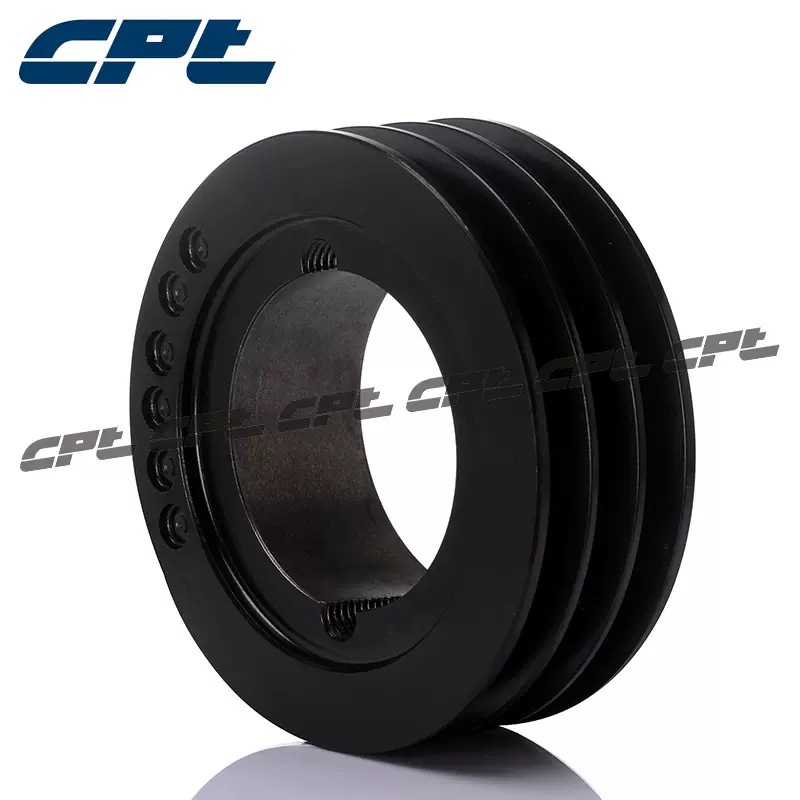 CPT欧标皮带轮SPZ100-03-1610三槽节径100适配锥套1610铸铁皮带轮