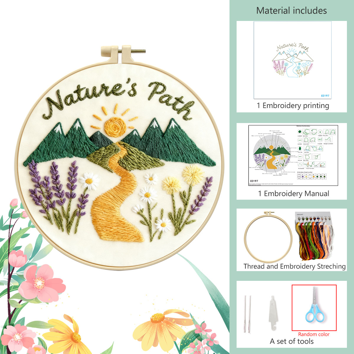 Paquete de materiales básicos + 20CM de acero + insertor de tijeras