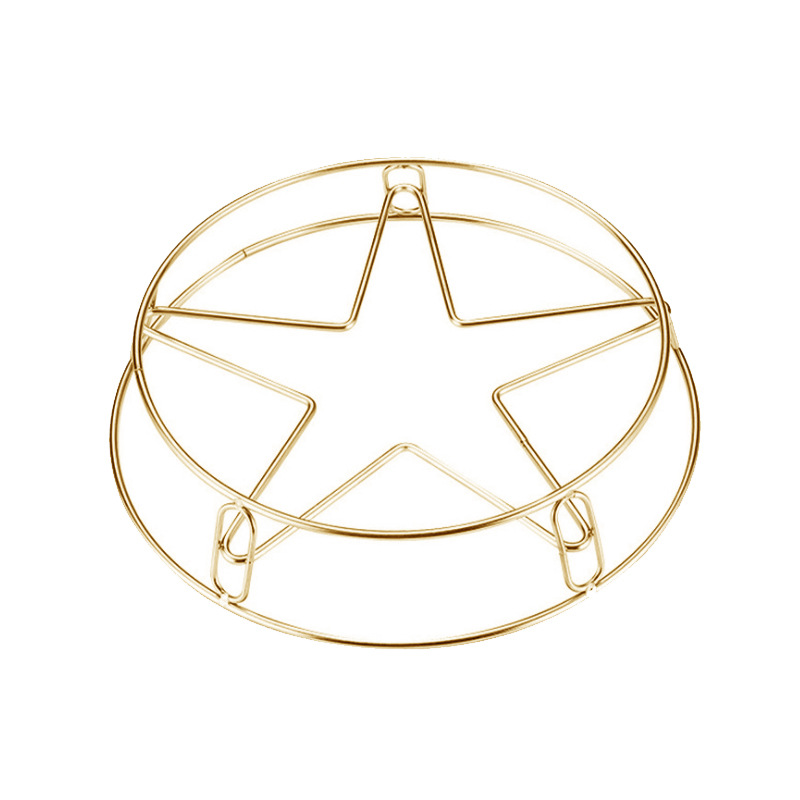 Estante de olla de acero inoxidable hogar multifuncional estrella de cinco puntas estante de vapor estante de olla herramientas de cocina almohadilla de aislamiento térmico estante de almacenamiento al por mayor