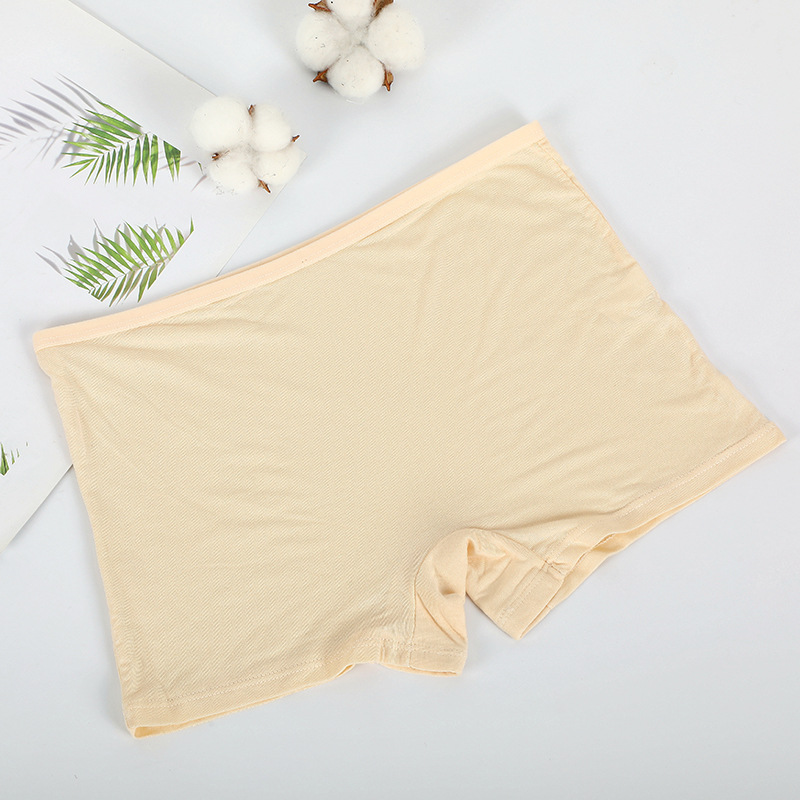 Pantalones de seguridad de niña modal al por mayor de fábrica cómodos calzoncillos Boxer de fibra de bambú transpirable anti-Exposición para mujer