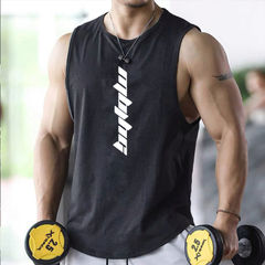 速乾性フィットネスベストメンズノースリーブベストルーズ服吸湿発散性スポーツTシャツトレンディなバスケットボールトレーニング