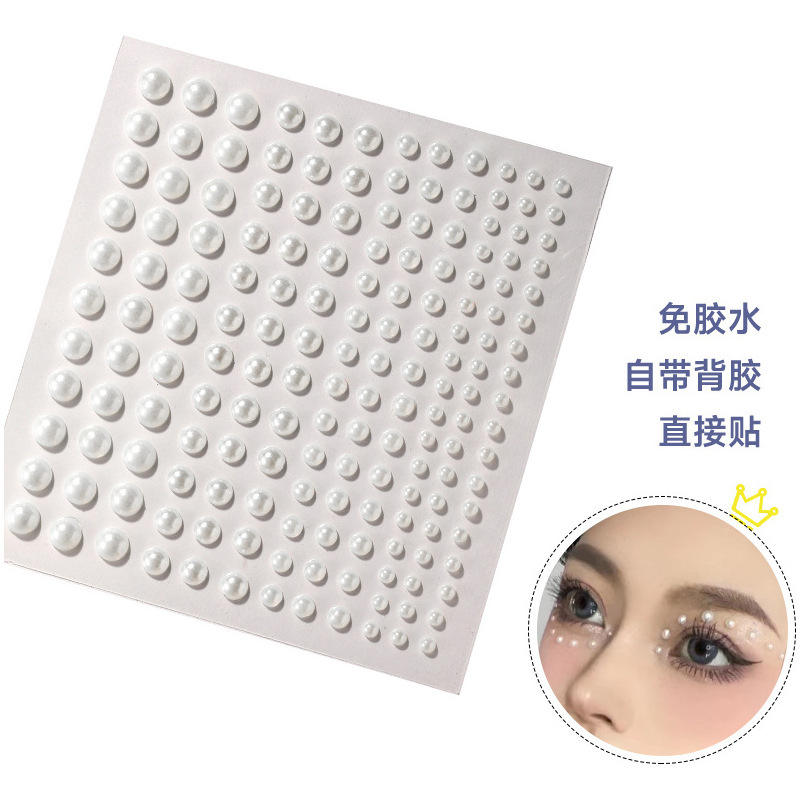 Decorative eye face stickers jewelry pearl stickers face makeup face stickers children's makeup face eye makeup bright diamond tears diamond wholesale