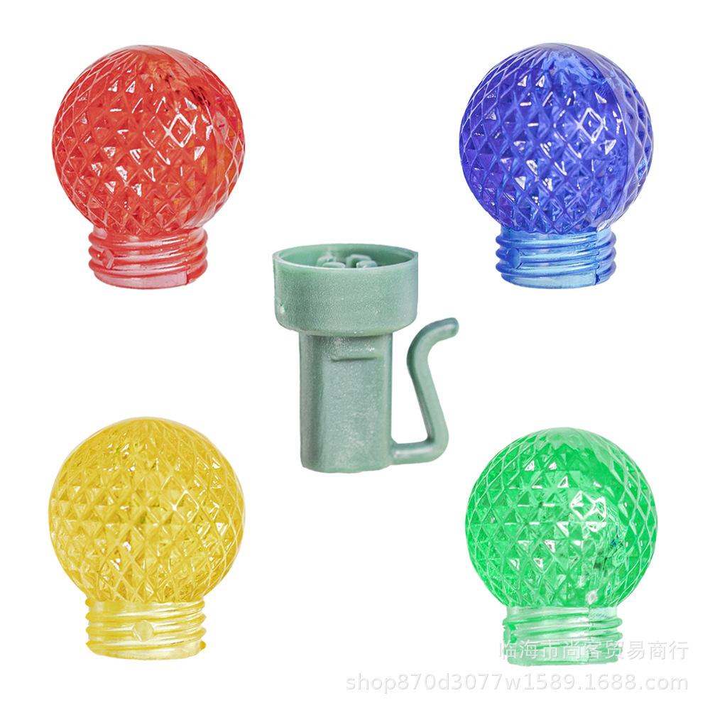 双套菠萝led彩灯串灯配件插件挂件工艺品塑料圣诞室内植物装饰品