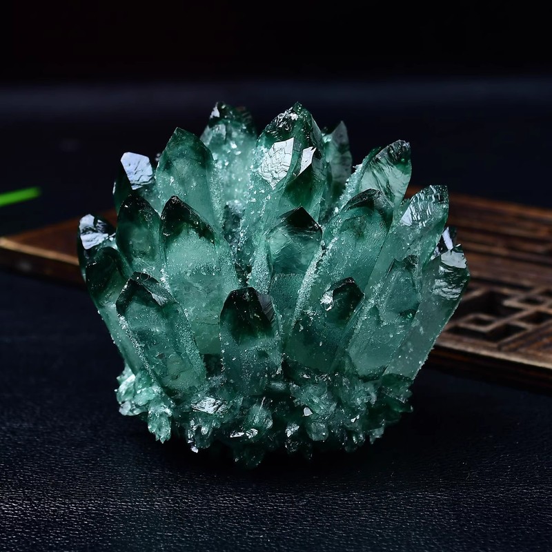 天然紫黄绿白水晶簇摆件消磁观赏矿石标本原石水晶摆件家居装饰|undefined