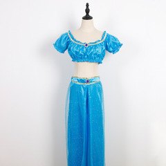 Aladdin Magic Lamp Indian Costume Belly Dance Performance Costume Jasmine Princess Adult Cosplay Anime Costume