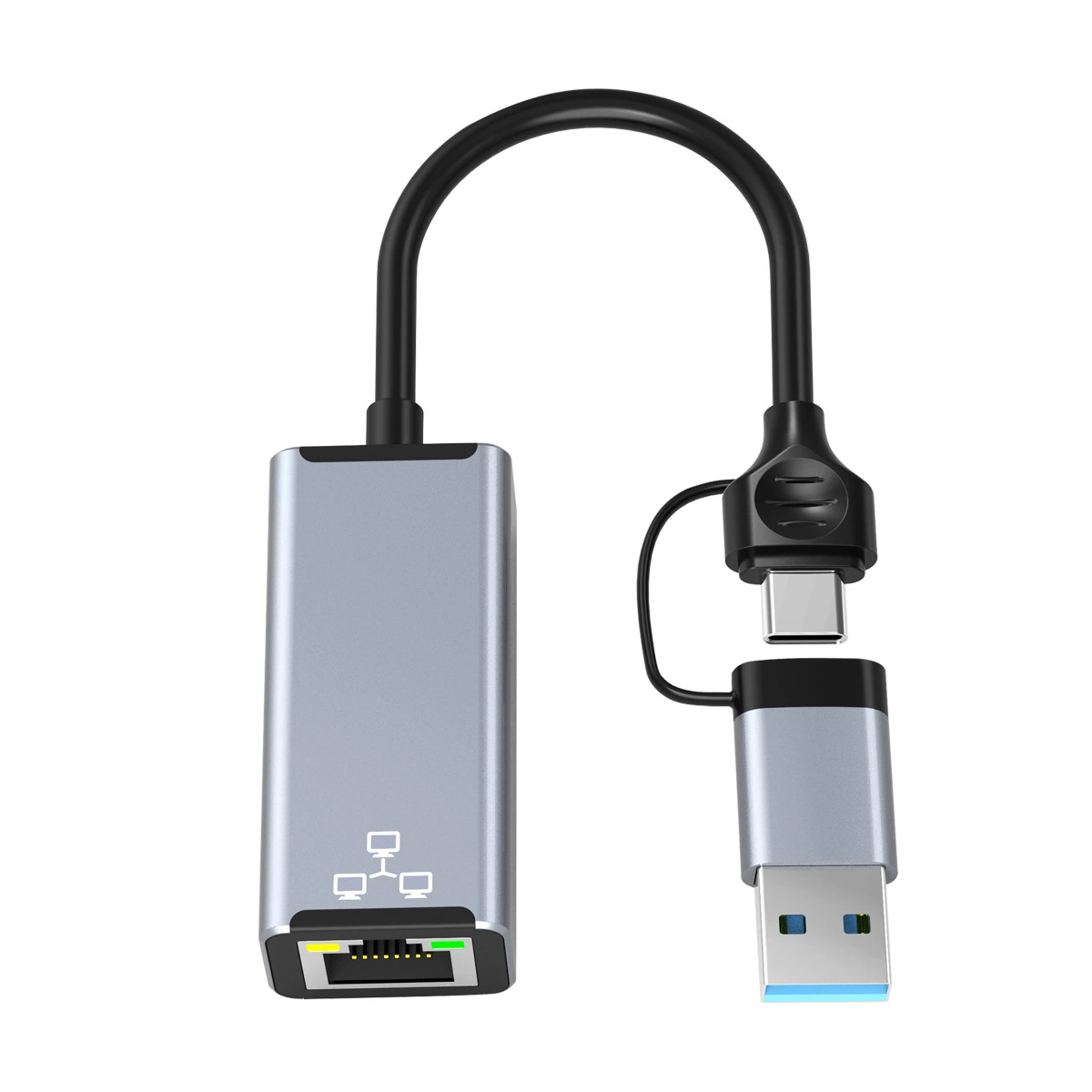Кроссбордный новый продукт USB гигабитная сетевая карта Type-C Type Network Line Transplant USB-C на RJ45 приводная карта