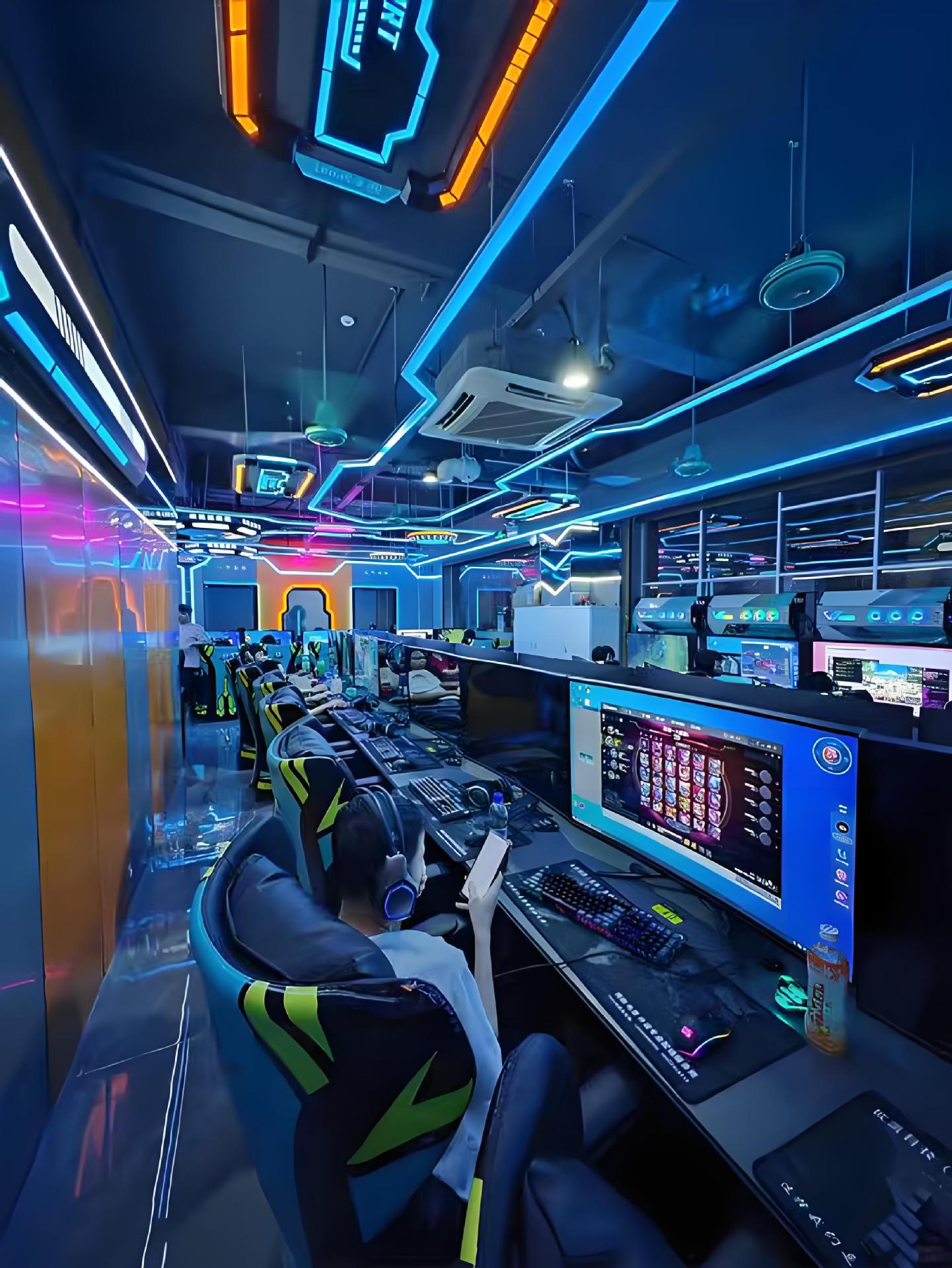 Módulo de modelado de iluminación de café en línea Iluminación de atmósfera Juegos de la ciudad Sala de juegos Lámpara de forma especial KTV Lámpara decorativa de atmósfera personalizada