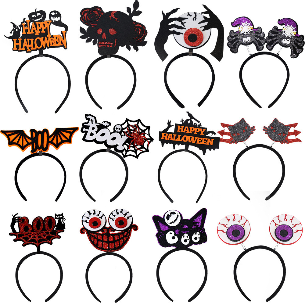 Decoraciones de Halloween fieltro diadema accesorios fiesta Halloween diadema tocado decoración de la mascarada