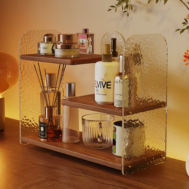 Desktop Cup Holder Cosmetics Storage Rack Acrylic Dressing Table Skin Care Product Storage Rack Perfume Storage Rack