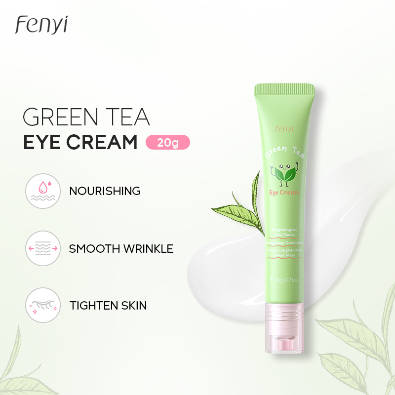 Cross - Border Fenyi Fenyi Green Tea Eye crema 20G versión Indonesia hidratación, humedad y mejora de la bolsa de ojos fabricante spot