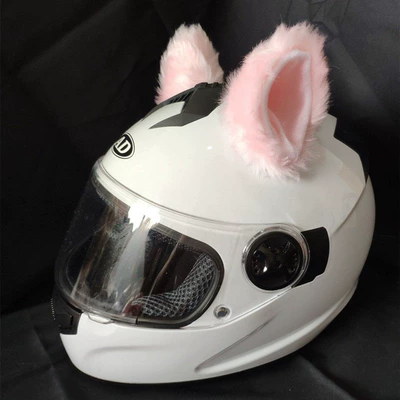 Electric Scooters, Kuromi Headwear, Motosiklet dəbilqələri - pink-cat-ears