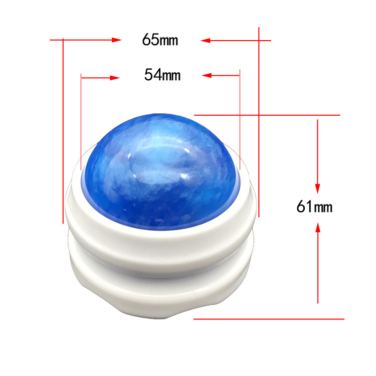 跨境手持迷你树脂按摩球户外运动健身肌肉放松滚珠脸部精油筋膜球