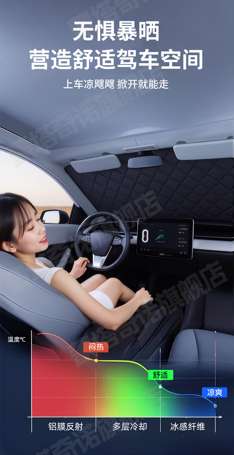 Car Sunshade, Front Windshield Sun Protection, Heat Insulation, Sunshade Cover, Front Windshield Snow Cover, Car Window Sunshade, Snow Protection Car Cover