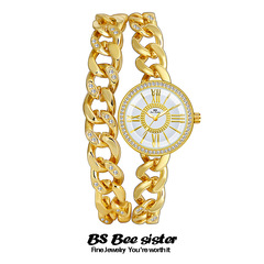 BS新款熱銷手錶廠家直銷外貿歐洲法國鍊表雙鏈輕奢小眾羅馬1329