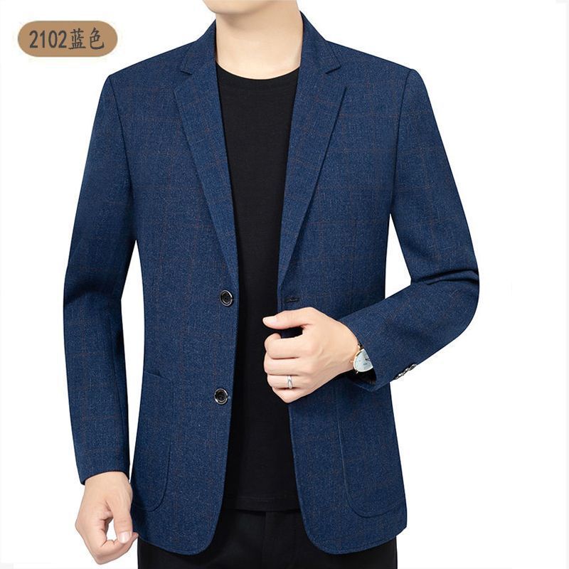 2025春秋季新款中年男士西服休闲爸爸装单件西装外套批发一件代发|undefined