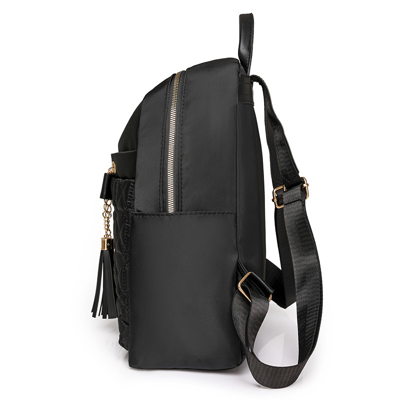 Bolso de las mujeres 2024 nuevo estilo coreano mochila de nylon de moda simple urbano de viaje mochila