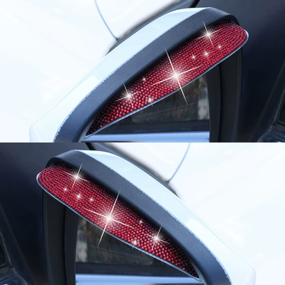 rain-proof shield reflective rain shield, Rain shield - rain-eyebrow-with-drill-red-drill-1-pair