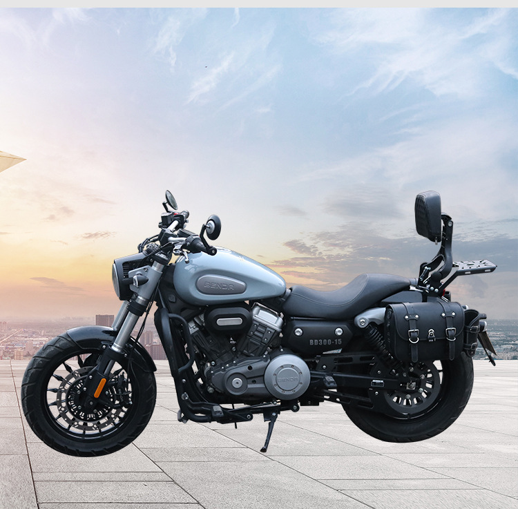 Suitable for Benda Chinchilla 300 crash bars, anti-fall bumpers, foldable backrest, rear rack side bag protection bars, modification