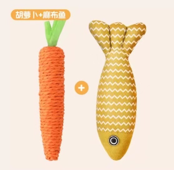 宠物猫咪玩具胡萝卜铃铛逗猫棒幼猫咪自嗨解闷神器玩具猫抓板用品|undefined