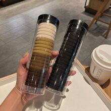 韩版20根罐装高弹力头绳无接缝橡皮筋女扎头不伤发不勒头发绳发圈