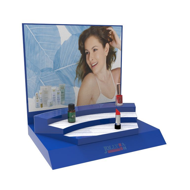 桌面阶梯式化妆品展示架 指甲油陈列台acrylic cosmetic display