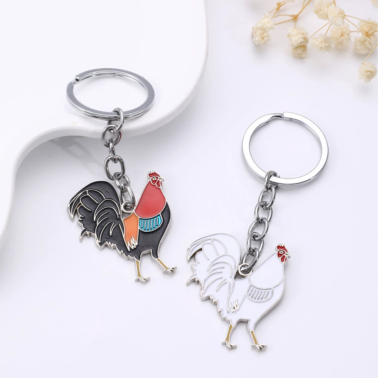 Новая маркировка домашних животных брелок для домашней птицы подвеска большой петух подвеска школьная сумка украшения зодиака аксессуары